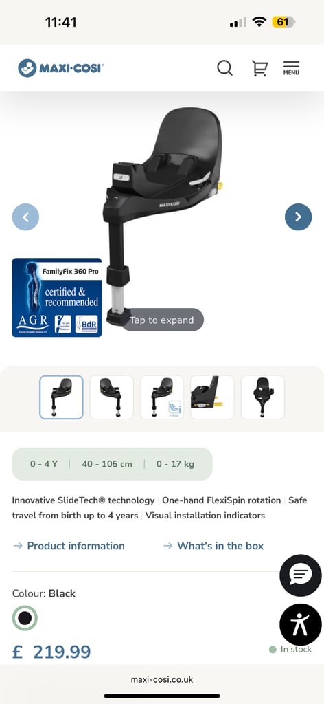 Maxi Cosi FamilyFix 360 Pro isofix base 