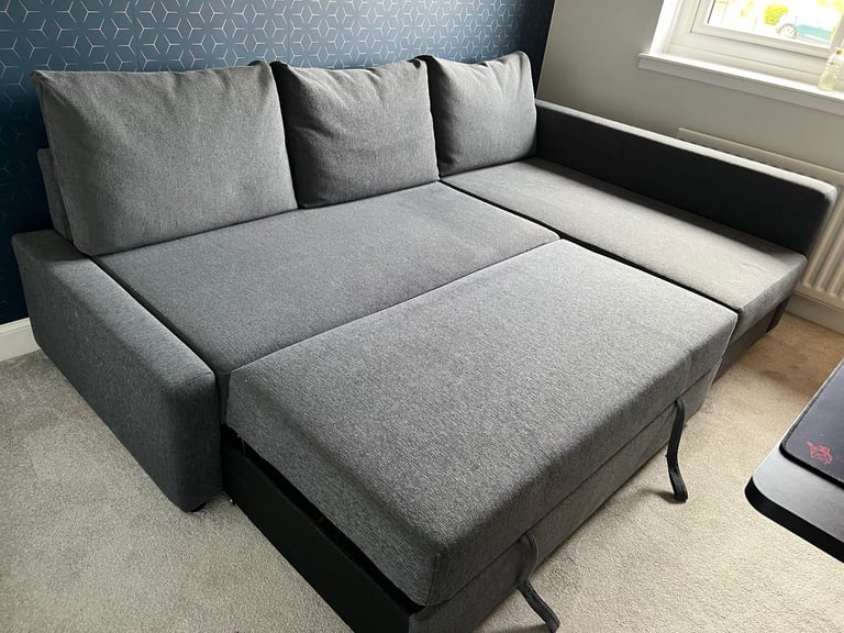 IKEA - FRIHETEN Corner sofa-bed with storage, Skiftebo dark grey - IMMACULATE- RRP £599
