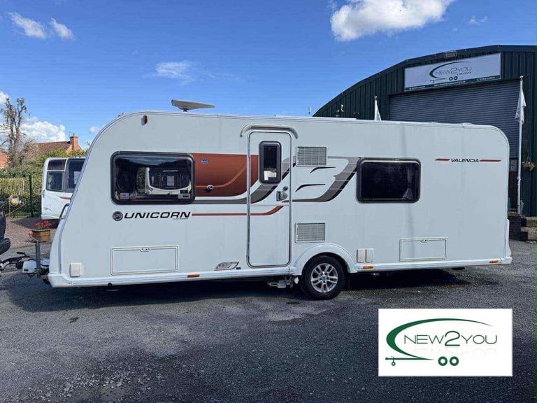 image for 2015 Bailey Unicorn Valencia 4 Berth FIXED BED Caravan - STOCK NO E198