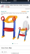 Child’s toilet seat with ladder