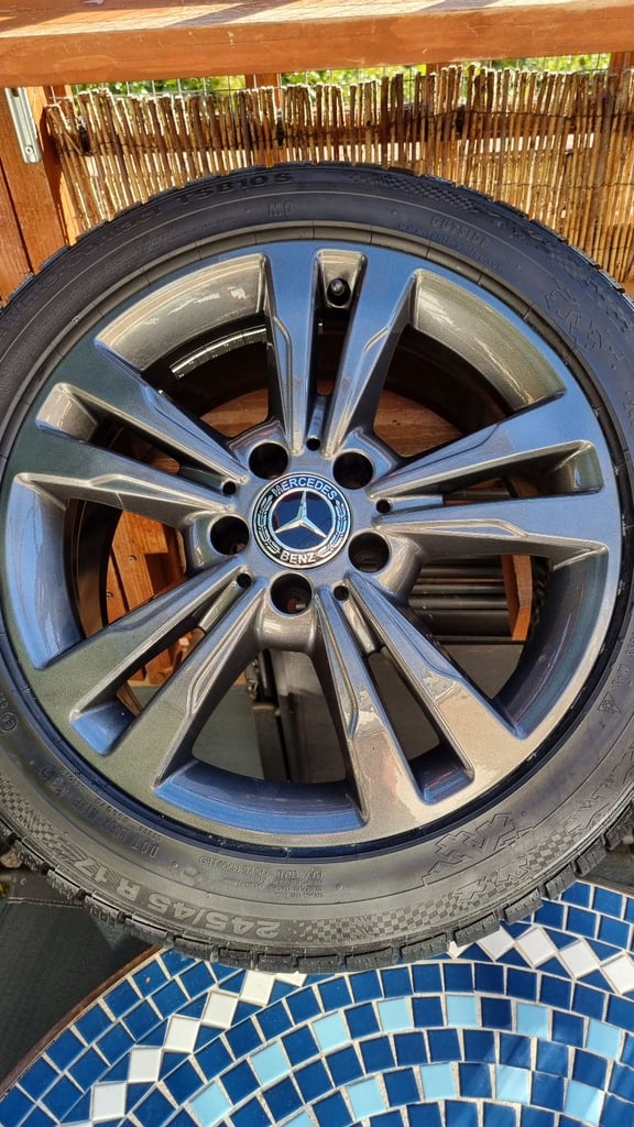 MERCEDES E CLASS ALLOY WHEELS 17'' INCH Fully Refurbished in Steel Grey x 5 Wheels