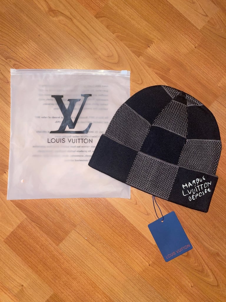Louis Vuitton Damier Heritage Beanie Black/Grey