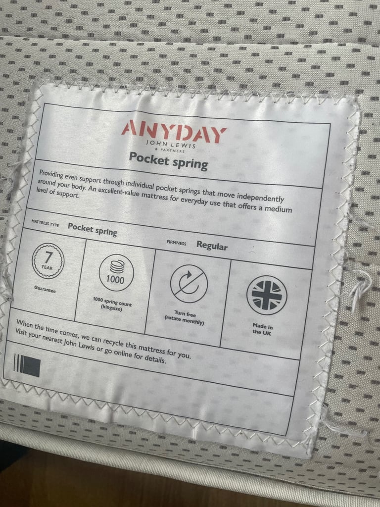 image for Good condition standard double mattress 
