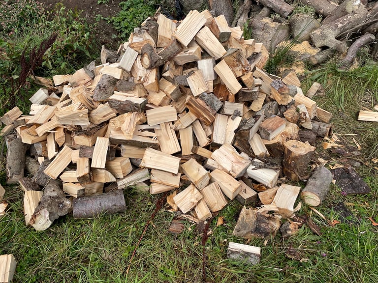 Bags off firewood 