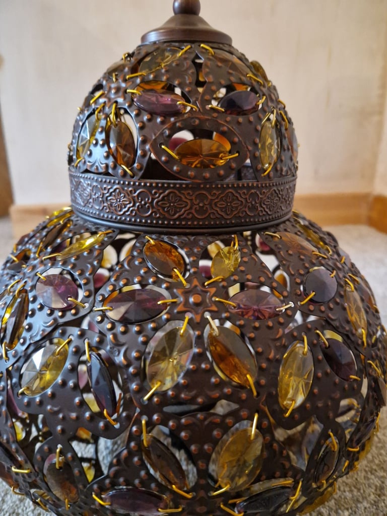 Pair of Moroccan-style lamps