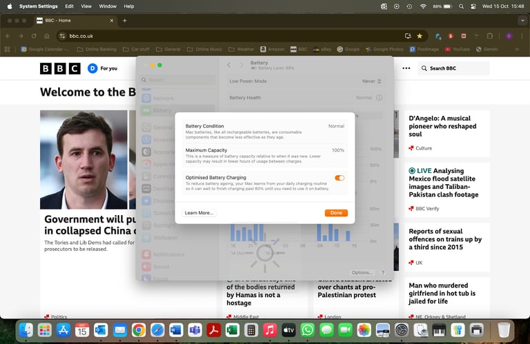 2022 Apple M2 MacBook Air - 16GB RAM, 256GB SSD - warranty until Jan 2026, only 38 battery cycles