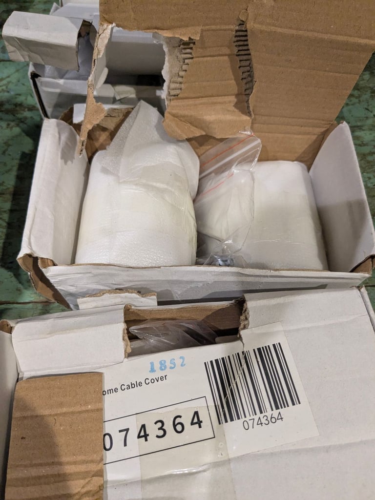 Towel Rail Chrome Cable Cover - 5 packs