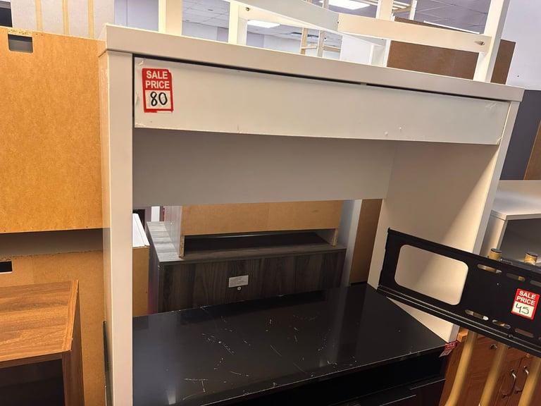 image for Habitat Jenson white Gloss Dressing Table Desk