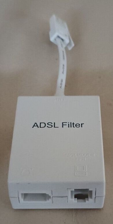 image for ADSL / ADSL2+ Internet Broadband Micro Filter Splitter (For Phone Line/Internet) With Cable Lead