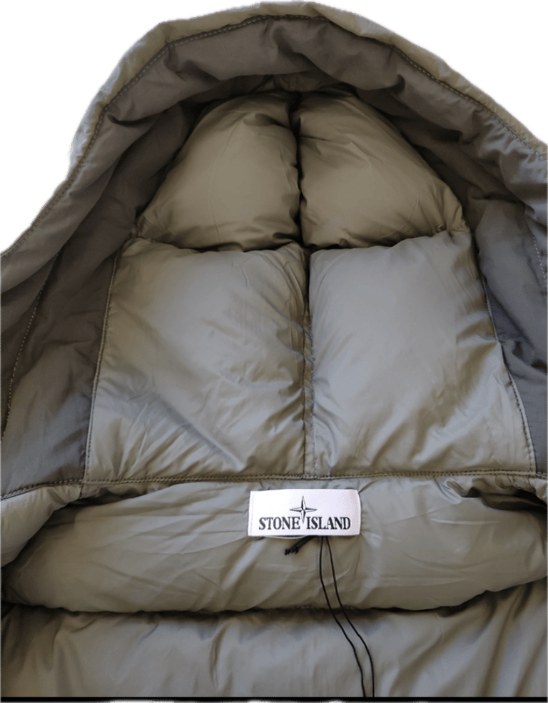 Stone island khaki green puffer jacket