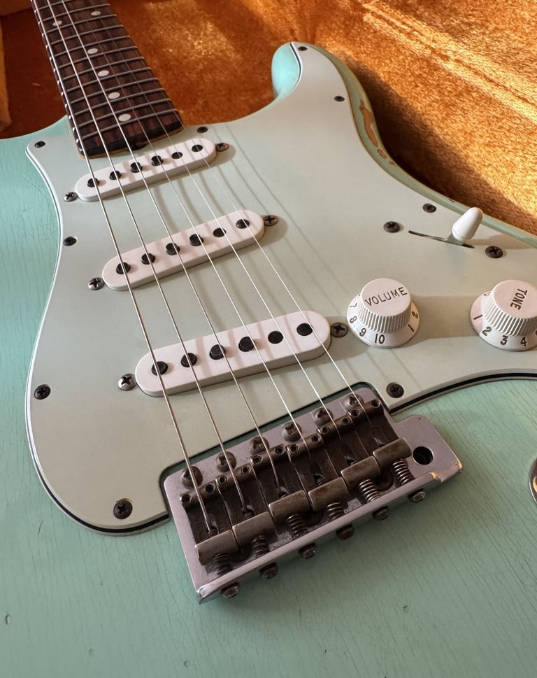 Fender Custom Shop '60 Reissue Stratocaster Relic Surf Green (2015) - Trades