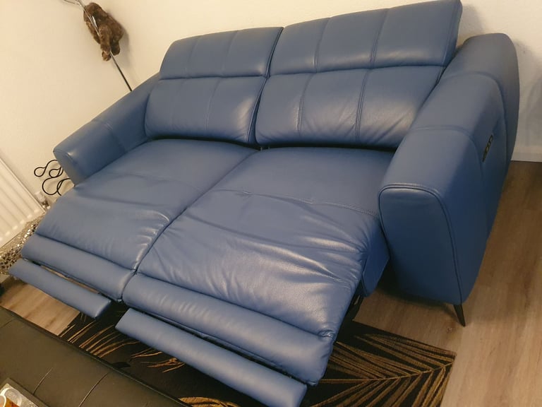 Sofology Designer Leather 3 seater Sofa*Electric Recliner*NEW