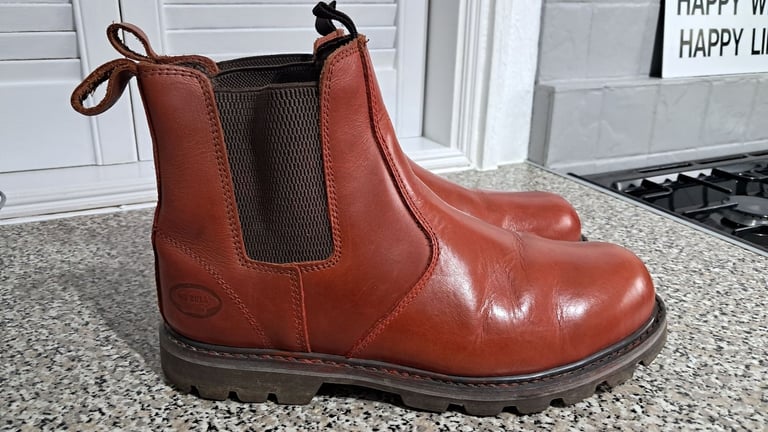 image for Nobull steel cap real leather boots