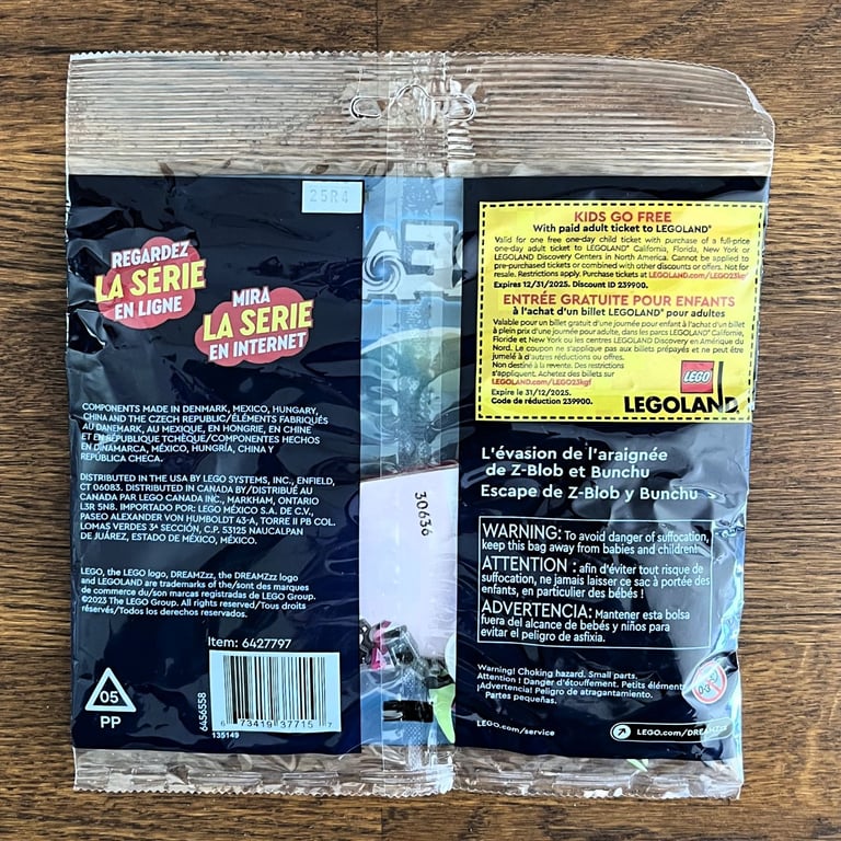 LEGO DREAMZzz Polybag 30636 - Z-Blob and Bunchu Spider Escape - New & Unopened. Can post.