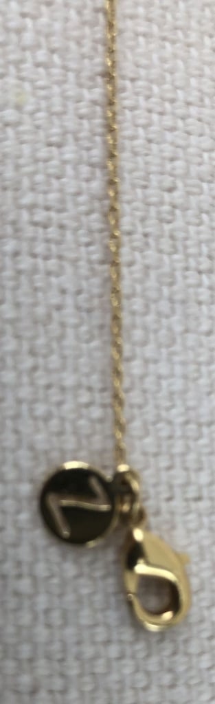 Accessorize Z collection gold plated chain and 'charm' ONO