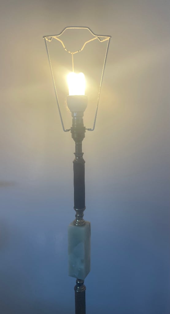 vintage marble lamp