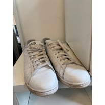 Stan smith white leather trainers 