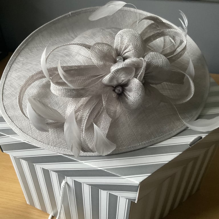 image for Mother of bride/groom hatinator - silver grey 