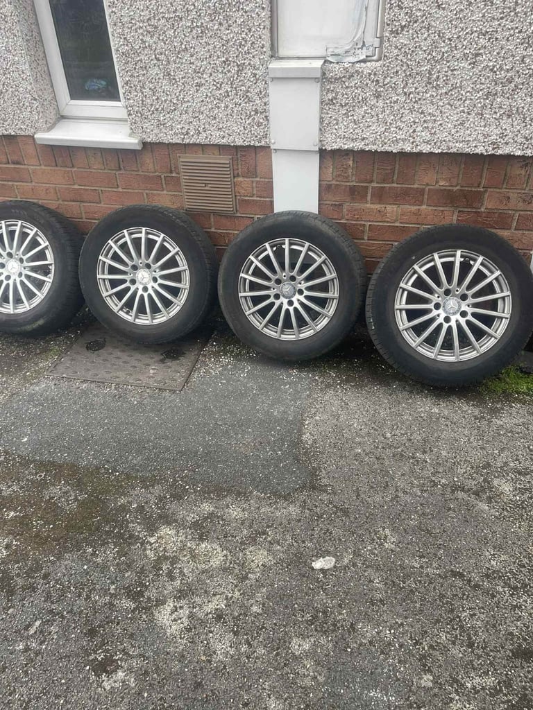 Mercedes c class 16" alloys with good tyres