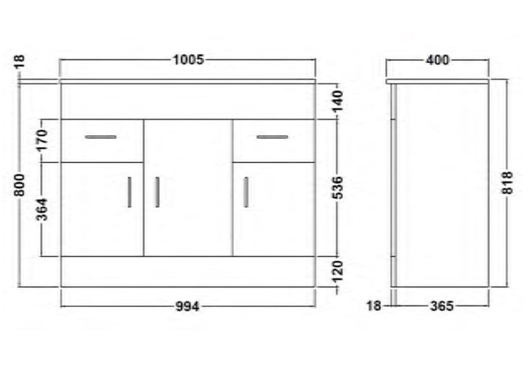BATHROOM VANITY UNIT AND MIRRORED CABINET AND BATH