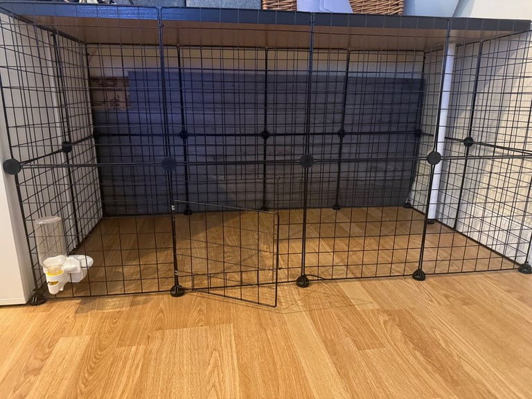 image for DIY Pet Playpen Metal Wire Fence 24 Panels Enclosure Indoor Outdoor