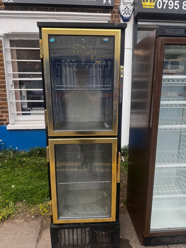 Commercial upright single door display fridge cafe shop 