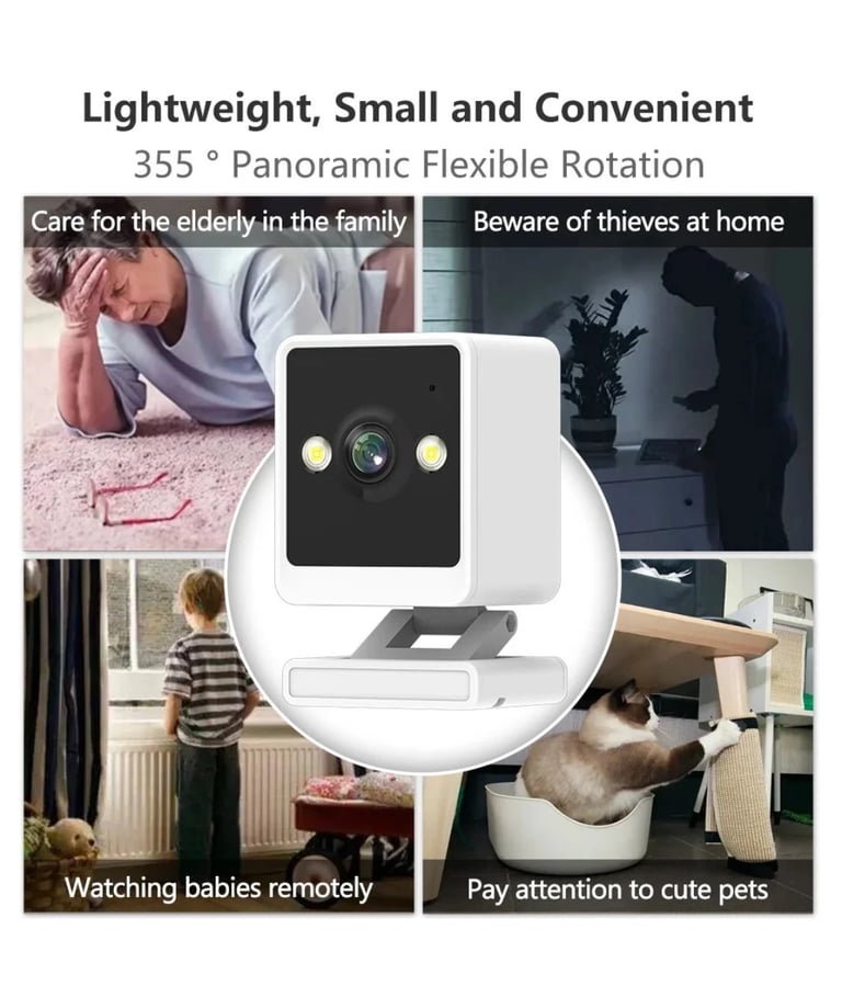 2025 Wifi Smart Camera 2MP 1080P HD IP Night Vision Home Security 2way Audio NEW