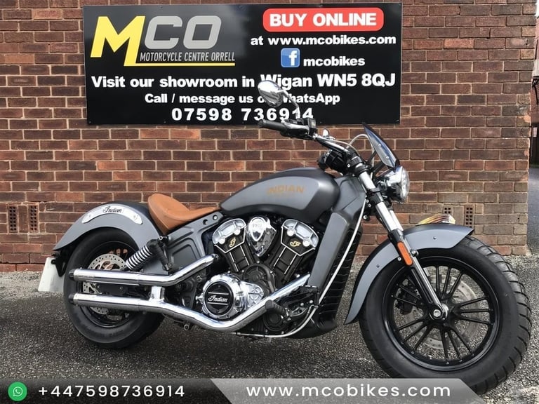 Indian Scout 1200 2016 reg 10912 miles