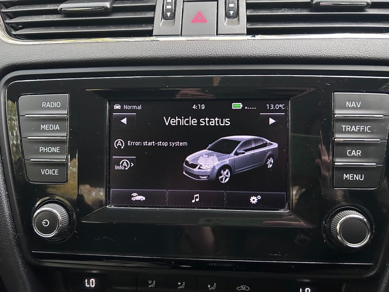 SKODA OCTAVIA ELEGANCE TDI CR 2014 FOR SPARES AND REPAIRS, COOLANT ISSUE