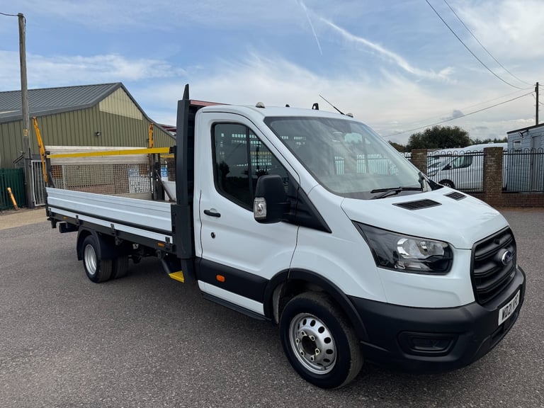 2021 Ford Transit 350 2.0 EcoBlue 130ps L4 LWB DROPSIDE TAIL LIFT AIR CON FSH  CHASSIS CAB Diesel...