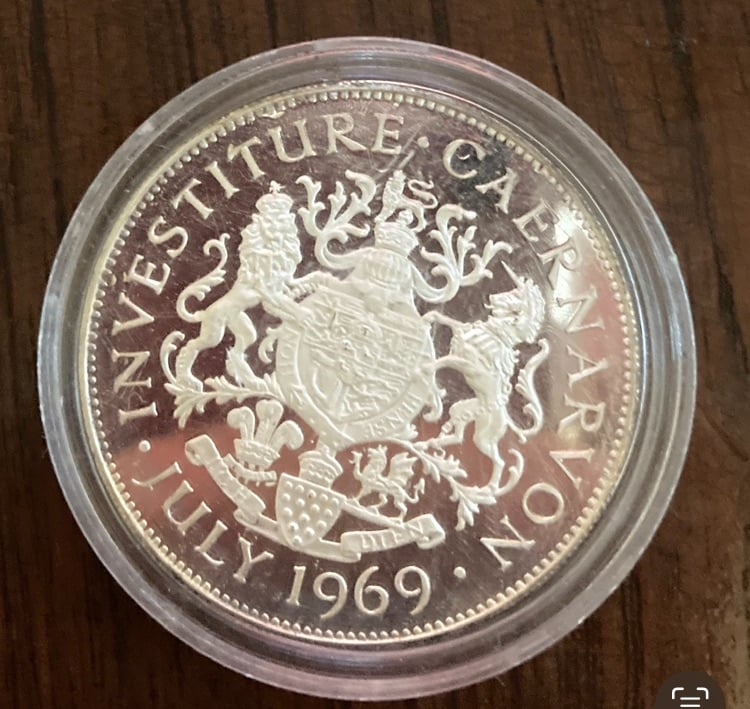 image for 1969 silver 29g Prince Charles Investiture (+ capsule)