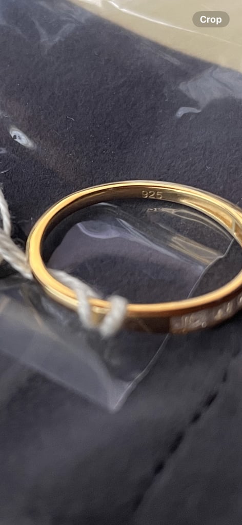 Multi buy offer! 2 x 0.15ct Diamond 925 Sterling Silver Rings - 18k Gold Vermeil