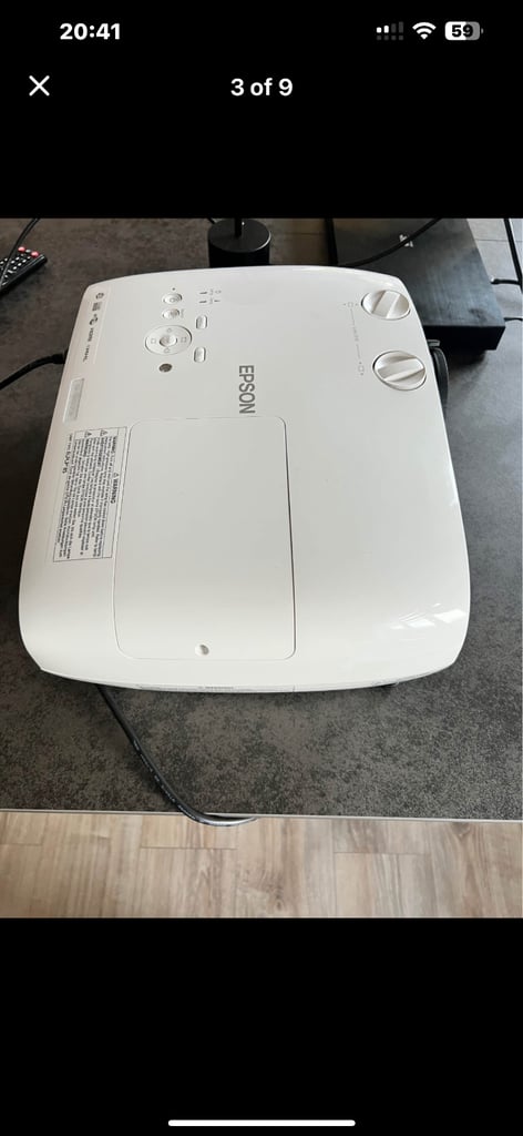 EH-TW6600W HD WIRELESS 3D HOME CINEMA PROJECTOR LIKE NEW ONLY 168 HOURS ON THE BULB