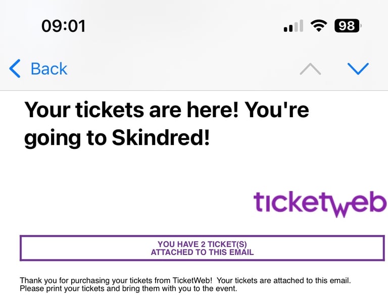 x2 Skindread, Standing, Middlesbrough 1st November