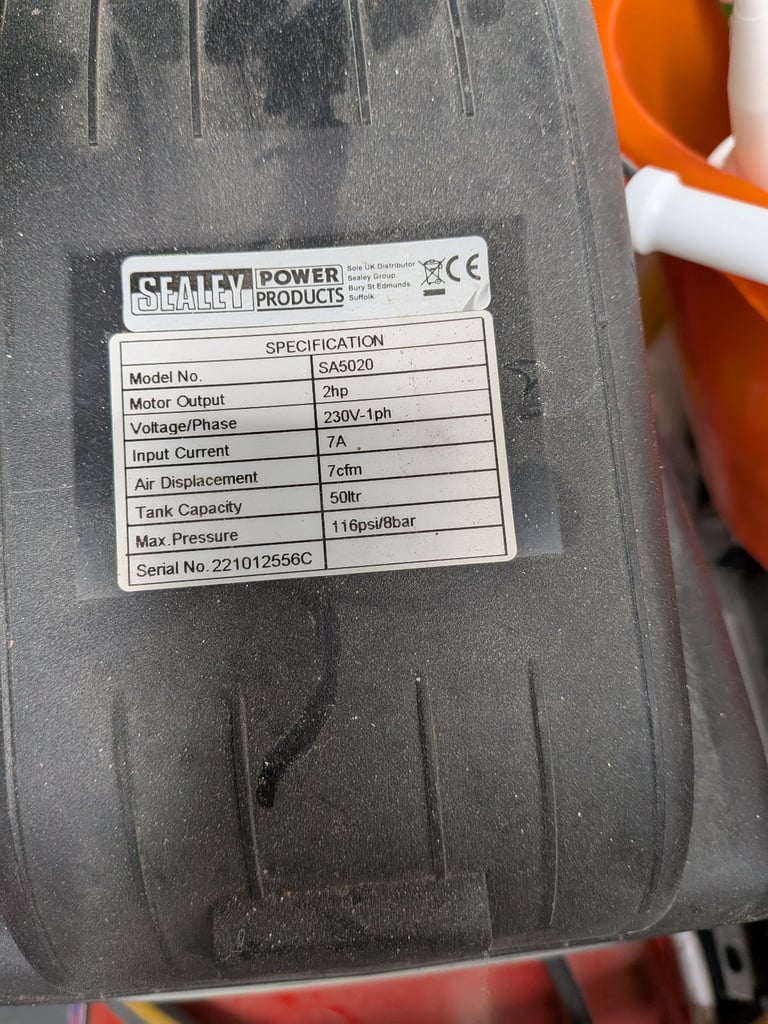 50ltr aor compressor with tyre and spray gun