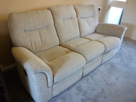 Power Reclining sofa and static chair, Parker Knoll