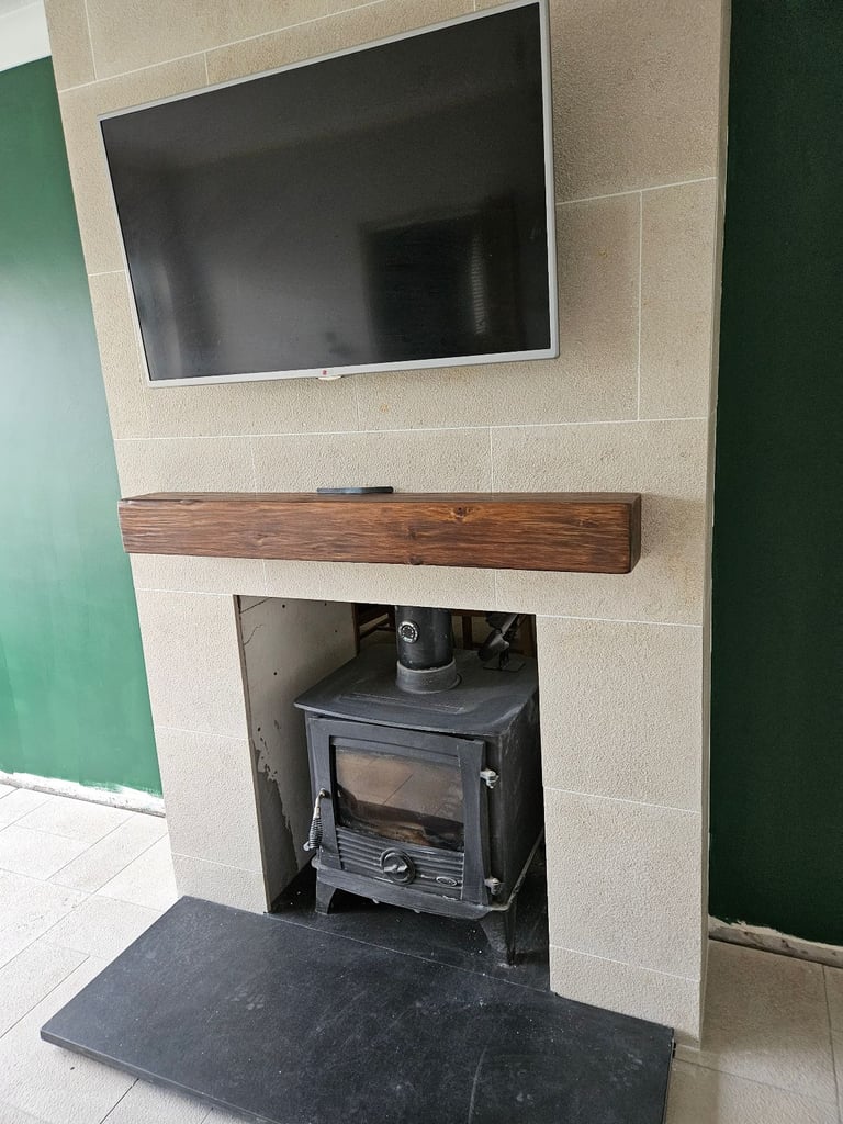 Wooden Mantels Fireplace Beam Shelving 