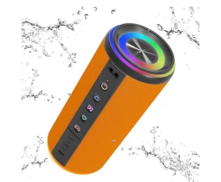 image for Waterproof 20W Wireless Speaker with TWS & Vibrant RGB Effects.