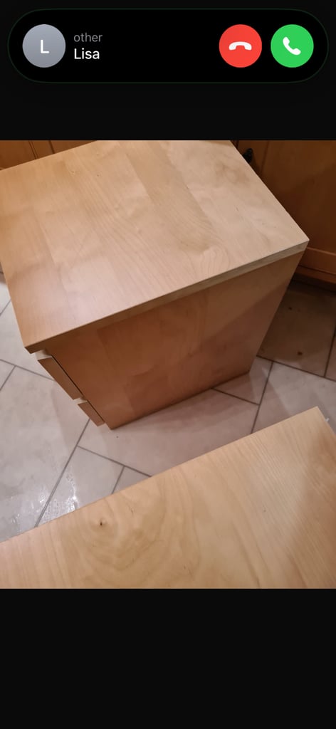 Malm bedside cabinets 