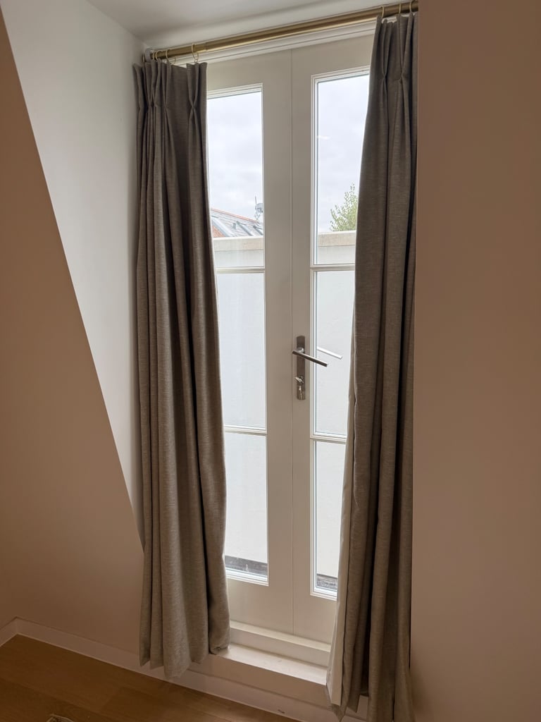 Brand NEW Curtains - TWO Pairs. Vinyasa Flax by Blinds Direct