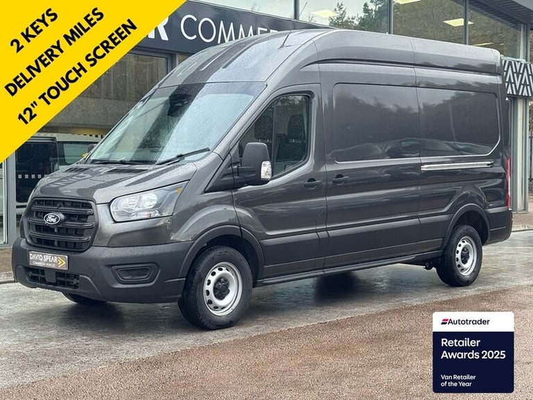  Ford Transit 350 FWD EcoBlue Leader 2.0 130PS L3 H3 LWB 3.4M High Roof with 12 Screen a Panel Va...