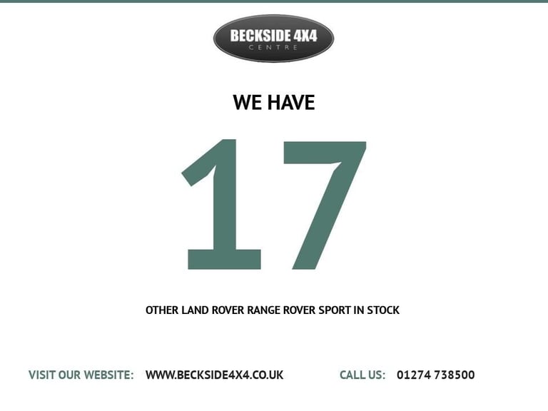 2013 Land Rover Range Rover Sport 3.0 SD V6 HSE Luxury SUV 5dr Diesel Auto 4WD Euro 5 (255 bhp) A...