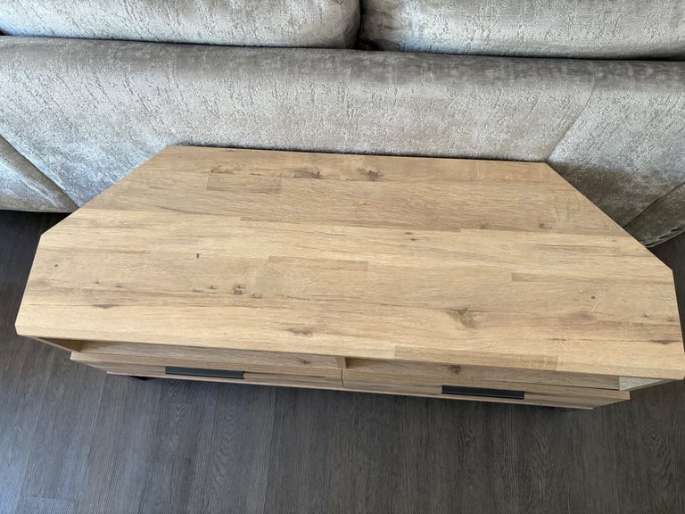 Next Light Oak Corner TV Unit