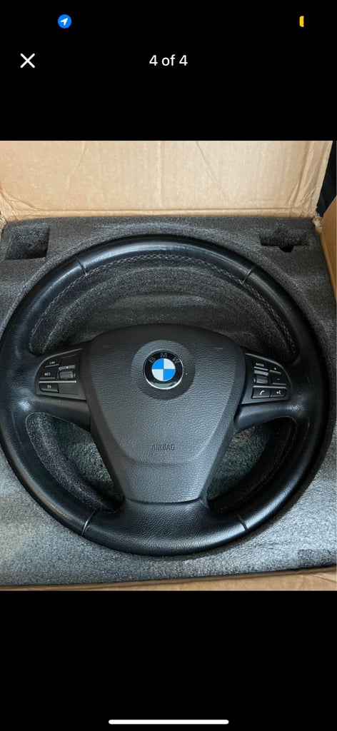 BMW F25 F20 F30 F15 F16 F34 X5 X6 X3 STEERING WHEEL with Airbag VIBRO VIBRATION genuine OEM