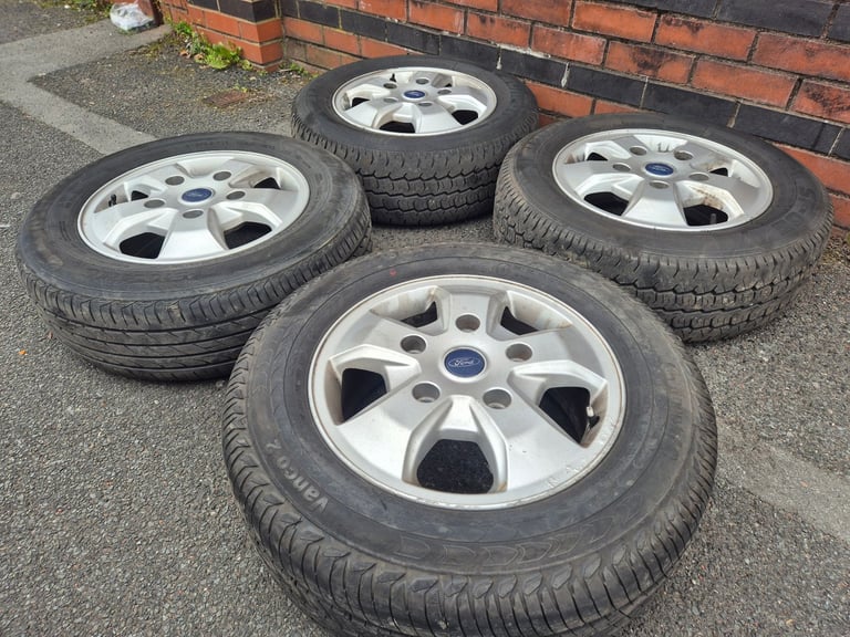 🌟Genuine Ford transit 16 inch alloy wheels with MATCHING NEW TYRES 7M++
