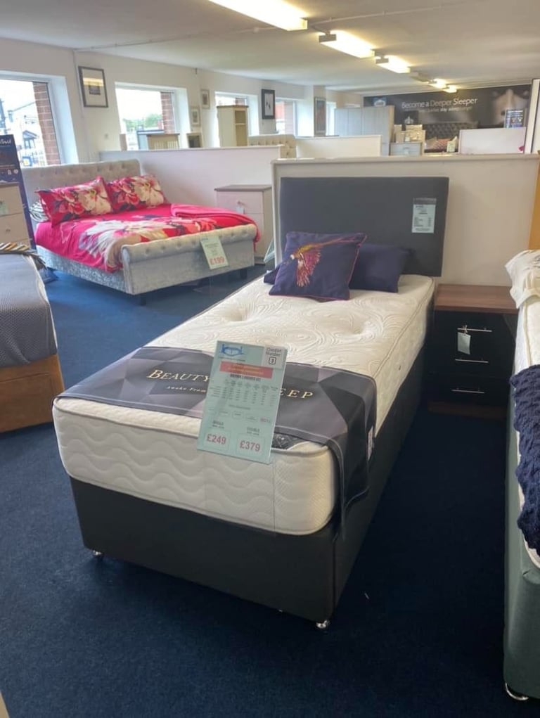 image for Today offer !! Single bed With Mattress - Fast delivery Order Now 
