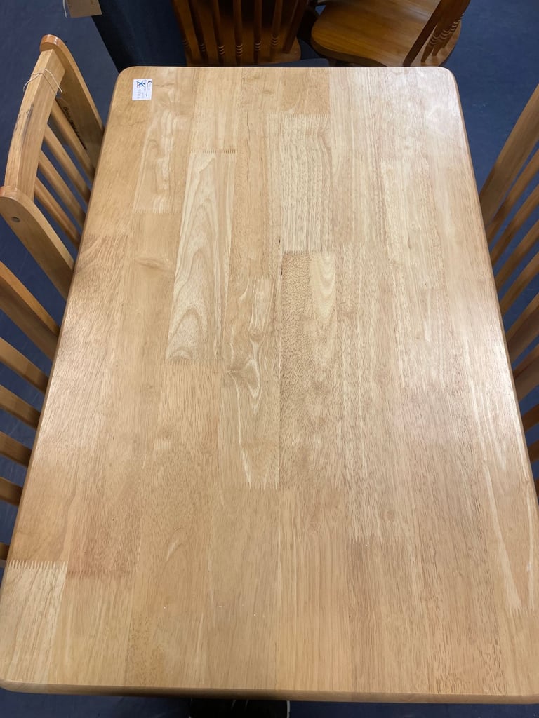Beech Dining Table & 4 Chairs Set TCL Reuse 99816