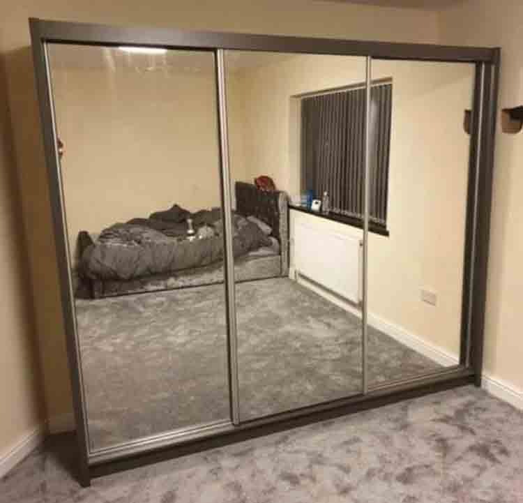 Excellent Quality Sliding Wardrobes with Mirrors Shelves and Rails