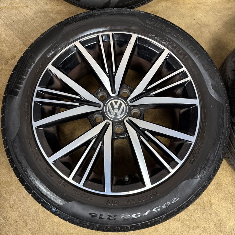 16'' GENUINE VW GOLF MK7 LINAS MK8 MK6 ALLOY WHEELS TYRES ALLOYS CADDY
