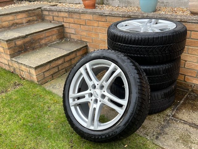 Winter Tyres on Alloy rims for Jaguar XF